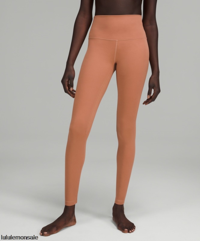 Lululemon Damen DELULU024 | Ausrichten Hochhaus Hose 28 Dusty Clay